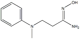 (1Z)-N'-hydroxy-3-[methyl(phenyl)amino]propanimidamide
