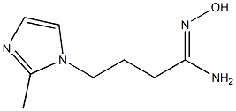 (1Z)-N'-hydroxy-4-(2-methyl-1H-imidazol-1-yl)butanimidamide,,结构式