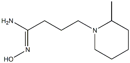(1Z)-N'-hydroxy-4-(2-methylpiperidin-1-yl)butanimidamide Structure