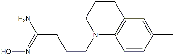 (1Z)-N'-hydroxy-4-(6-methyl-3,4-dihydroquinolin-1(2H)-yl)butanimidamide Structure
