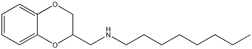 (2,3-dihydro-1,4-benzodioxin-2-ylmethyl)(octyl)amine Structure
