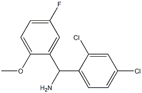 (2,4-dichlorophenyl)(5-fluoro-2-methoxyphenyl)methanamine Struktur
