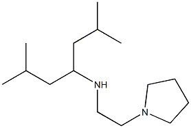 (2,6-dimethylheptan-4-yl)[2-(pyrrolidin-1-yl)ethyl]amine,,结构式