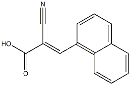 (2E)-2-cyano-3-(1-naphthyl)acrylic acid Struktur