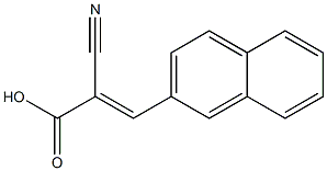 (2E)-2-cyano-3-(2-naphthyl)acrylic acid Struktur