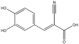 (2E)-2-cyano-3-(3,4-dihydroxyphenyl)acrylic acid Struktur