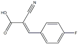 (2E)-2-cyano-3-(4-fluorophenyl)prop-2-enoic acid Structure