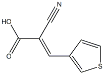 (2E)-2-cyano-3-thien-3-ylacrylic acid Struktur