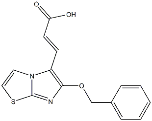 (2E)-3-[6-(benzyloxy)imidazo[2,1-b][1,3]thiazol-5-yl]acrylic acid Structure