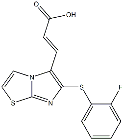 (2E)-3-{6-[(2-fluorophenyl)thio]imidazo[2,1-b][1,3]thiazol-5-yl}acrylic acid