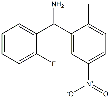 (2-fluorophenyl)(2-methyl-5-nitrophenyl)methanamine Structure