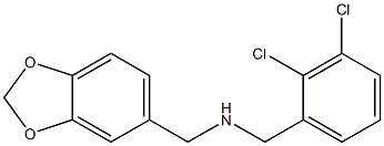 (2H-1,3-benzodioxol-5-ylmethyl)[(2,3-dichlorophenyl)methyl]amine Structure