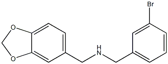 (2H-1,3-benzodioxol-5-ylmethyl)[(3-bromophenyl)methyl]amine