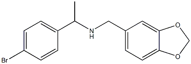 (2H-1,3-benzodioxol-5-ylmethyl)[1-(4-bromophenyl)ethyl]amine Structure