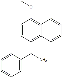 (2-iodophenyl)(4-methoxynaphthalen-1-yl)methanamine Struktur