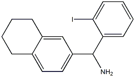 (2-iodophenyl)(5,6,7,8-tetrahydronaphthalen-2-yl)methanamine Struktur