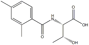 (2S,3R)-2-[(2,4-dimethylbenzoyl)amino]-3-hydroxybutanoic acid Structure