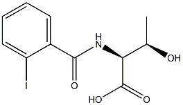 (2S,3R)-3-hydroxy-2-[(2-iodobenzoyl)amino]butanoic acid Structure