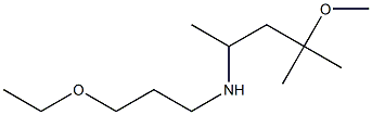 (3-ethoxypropyl)(4-methoxy-4-methylpentan-2-yl)amine,,结构式