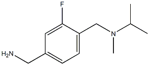 (3-fluoro-4-{[methyl(propan-2-yl)amino]methyl}phenyl)methanamine Struktur