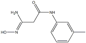 (3Z)-3-amino-3-(hydroxyimino)-N-(3-methylphenyl)propanamide Structure
