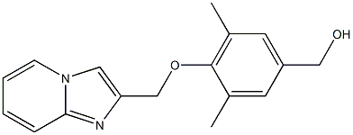 (4-{imidazo[1,2-a]pyridin-2-ylmethoxy}-3,5-dimethylphenyl)methanol Struktur