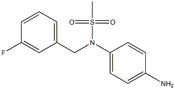 (4-aminophenyl)-N-[(3-fluorophenyl)methyl]methanesulfonamide Structure