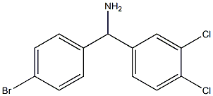 (4-bromophenyl)(3,4-dichlorophenyl)methanamine Struktur