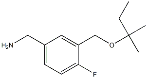 (4-fluoro-3-{[(2-methylbutan-2-yl)oxy]methyl}phenyl)methanamine