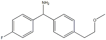 (4-fluorophenyl)[4-(2-methoxyethyl)phenyl]methanamine Structure