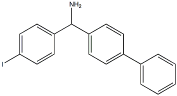 (4-iodophenyl)(4-phenylphenyl)methanamine Struktur