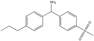 (4-methanesulfonylphenyl)(4-propylphenyl)methanamine Struktur