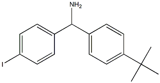 (4-tert-butylphenyl)(4-iodophenyl)methanamine 结构式