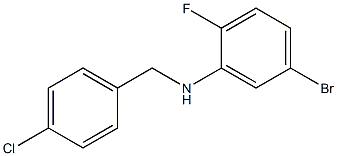 (5-bromo-2-fluorophenyl)(4-chlorophenyl)methylamine Structure