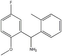 (5-fluoro-2-methoxyphenyl)(2-methylphenyl)methanamine Structure