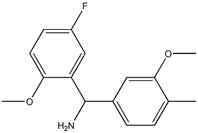 (5-fluoro-2-methoxyphenyl)(3-methoxy-4-methylphenyl)methanamine