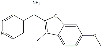 (6-methoxy-3-methyl-1-benzofuran-2-yl)(pyridin-4-yl)methanamine