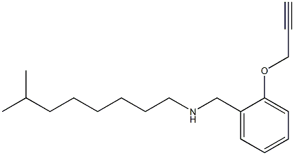 (7-methyloctyl)({[2-(prop-2-yn-1-yloxy)phenyl]methyl})amine Struktur