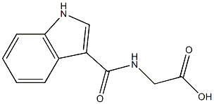 [(1H-indol-3-ylcarbonyl)amino]acetic acid Structure