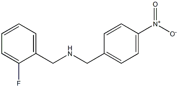 [(2-fluorophenyl)methyl][(4-nitrophenyl)methyl]amine Struktur