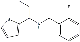 [(2-fluorophenyl)methyl][1-(thiophen-2-yl)propyl]amine Struktur