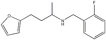 [(2-fluorophenyl)methyl][4-(furan-2-yl)butan-2-yl]amine Structure