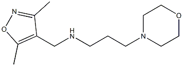 [(3,5-dimethyl-1,2-oxazol-4-yl)methyl][3-(morpholin-4-yl)propyl]amine Structure