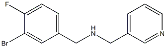 [(3-bromo-4-fluorophenyl)methyl](pyridin-3-ylmethyl)amine Structure