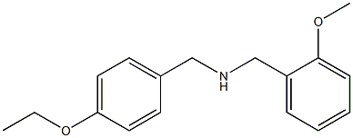 [(4-ethoxyphenyl)methyl][(2-methoxyphenyl)methyl]amine Struktur