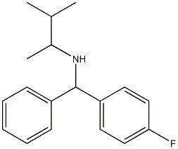 [(4-fluorophenyl)(phenyl)methyl](3-methylbutan-2-yl)amine Struktur