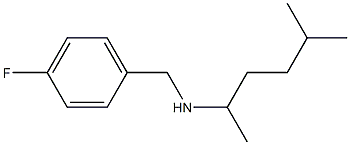 [(4-fluorophenyl)methyl](5-methylhexan-2-yl)amine Structure