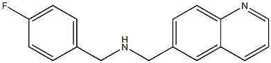 [(4-fluorophenyl)methyl](quinolin-6-ylmethyl)amine 结构式
