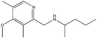 [(4-methoxy-3,5-dimethylpyridin-2-yl)methyl](pentan-2-yl)amine Struktur