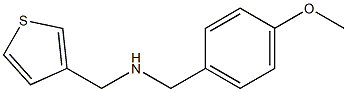 [(4-methoxyphenyl)methyl](thiophen-3-ylmethyl)amine|